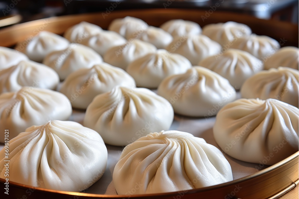 A part of Chinese Xiaolongbao. A part of Chinese Xiaolongbao.