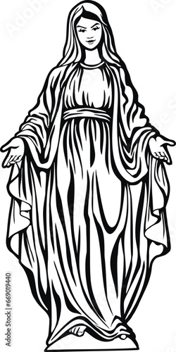 catholic image of the holy virgin mary