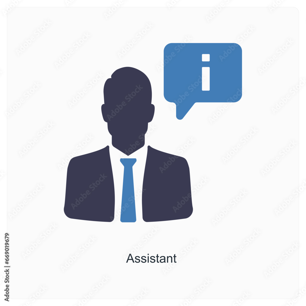 assistant and service icon concept assistant and service icon concept
