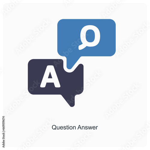 question answer and query icon concept