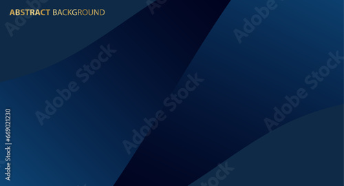 Modern abstract blue background for wallpaper, business banners, formal invitations, luxury vouchers, and prestigious gift certificates. Premium background design with geometric dark shapes. Vector.