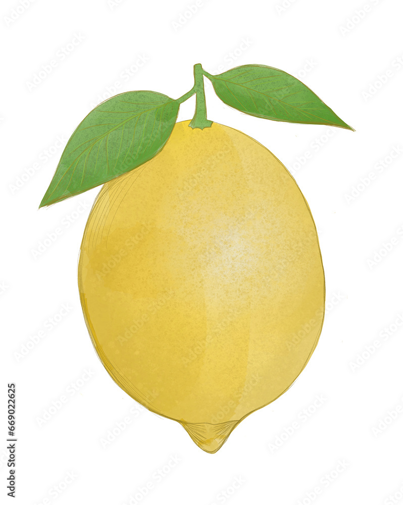 Beautiful lemon on a white background Beautiful lemon on a white background
