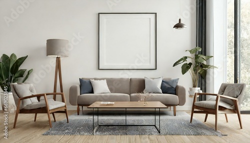 New stylish Modern living room interior 