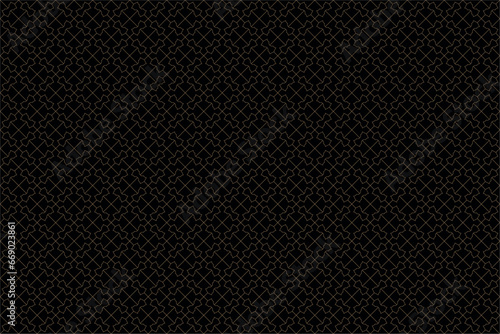 Luxury gold square pattern background on black background, Christmas patterns & geometric pattern