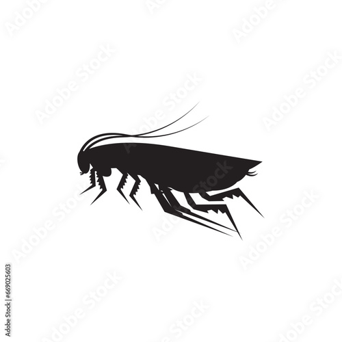 Cockroach icon,vector illustration logo design