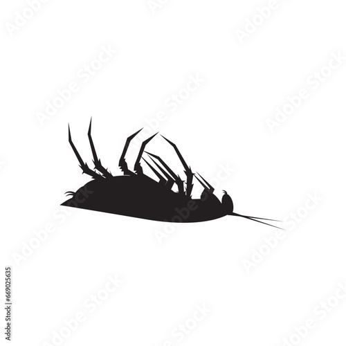 Cockroach icon,vector illustration logo design
