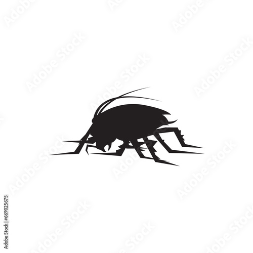 Cockroach icon,vector illustration logo design