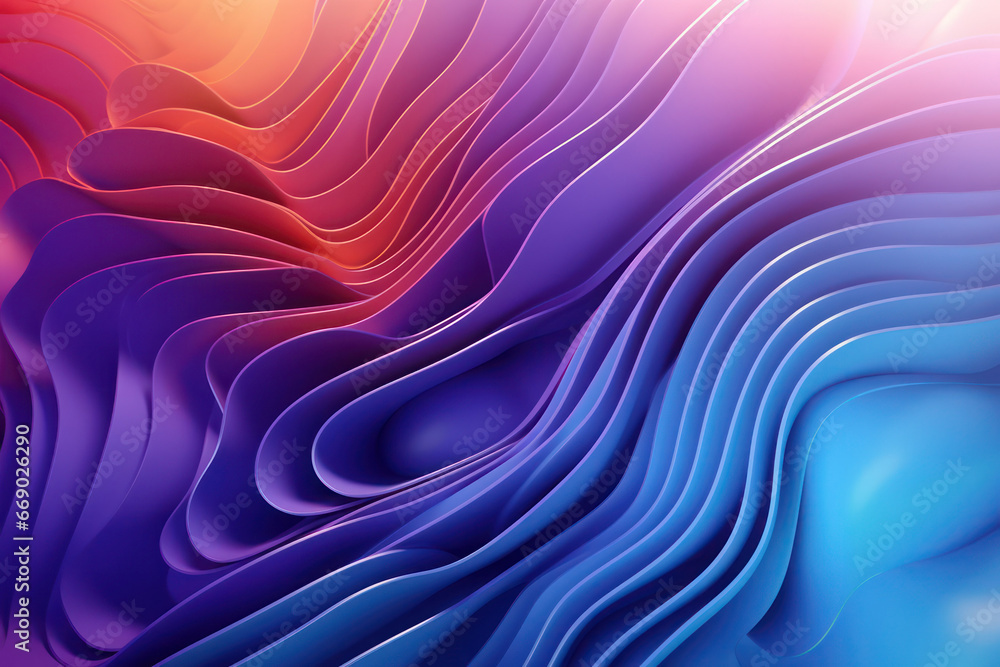 Obraz premium Infinite Horizons: Abstract 3D Render, a Gateway to a World of Unexplored Geometries and Textures