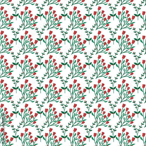 Free vector decorative Scandi style Christmas pattern design .