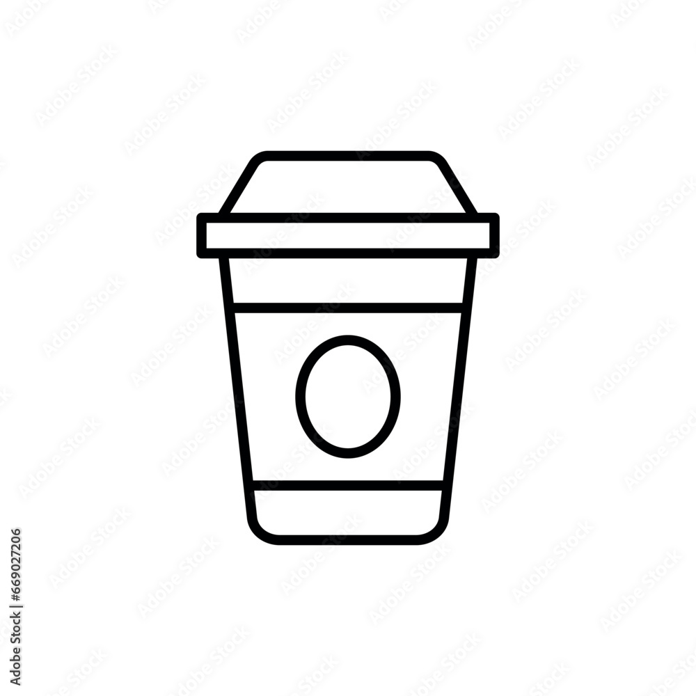 Paper Coffee Cup Icon Vector Design Template Paper Coffee Cup Icon Vector Design Template