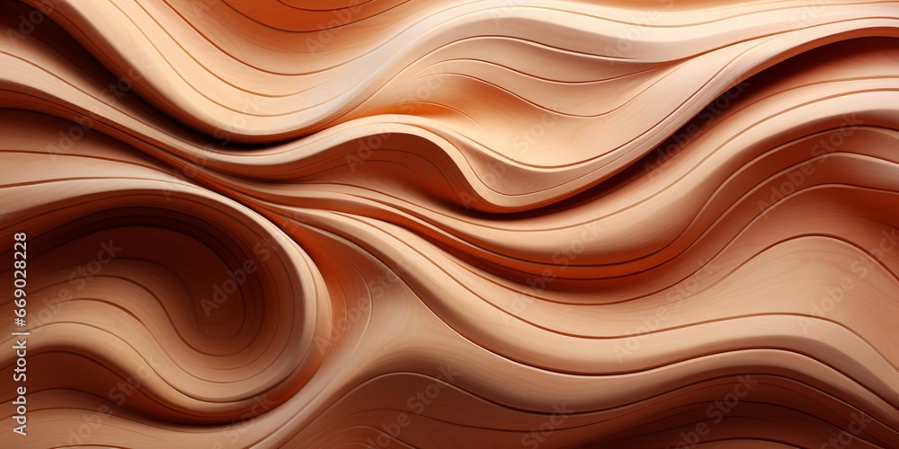 Wooden art background - abstract close-up of detailed organic brown wave wave wall texture banner wall carved wood Wooden art background - abstract close-up of detailed organic brown wave wave wall texture banner wall carved wood