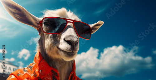 cool goat portrait © IBEX.Media