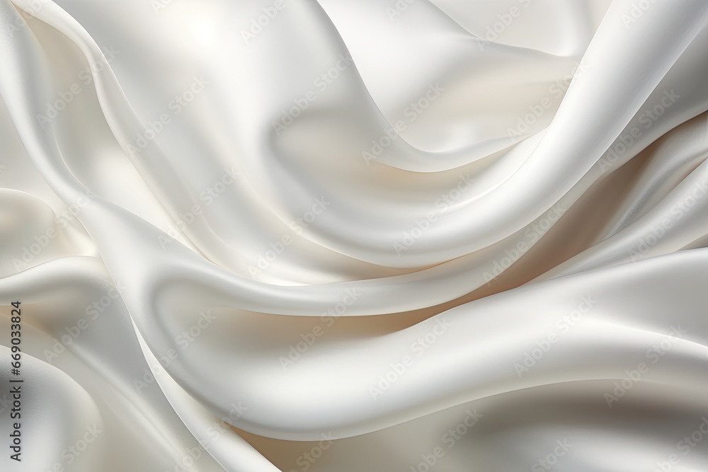 A Close-Up View of White Satin Fabric: Unveiling its Rich and Alluring Texture A Close-Up View of White Satin Fabric: Unveiling its Rich and Alluring Texture