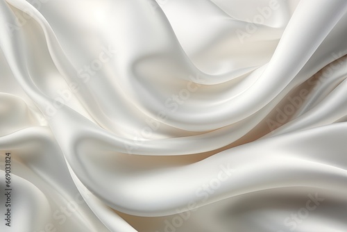 A Close-Up View of White Satin Fabric: Unveiling its Rich and Alluring Texture
