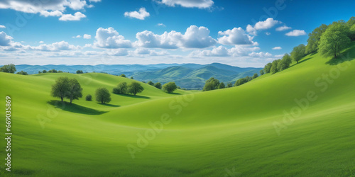green hills landscape background