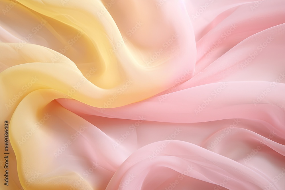 Chiffon Charm: Pastel Pink and Yellow Fabric Textures for Creative Design Projects Chiffon Charm: Pastel Pink and Yellow Fabric Textures for Creative Design Projects