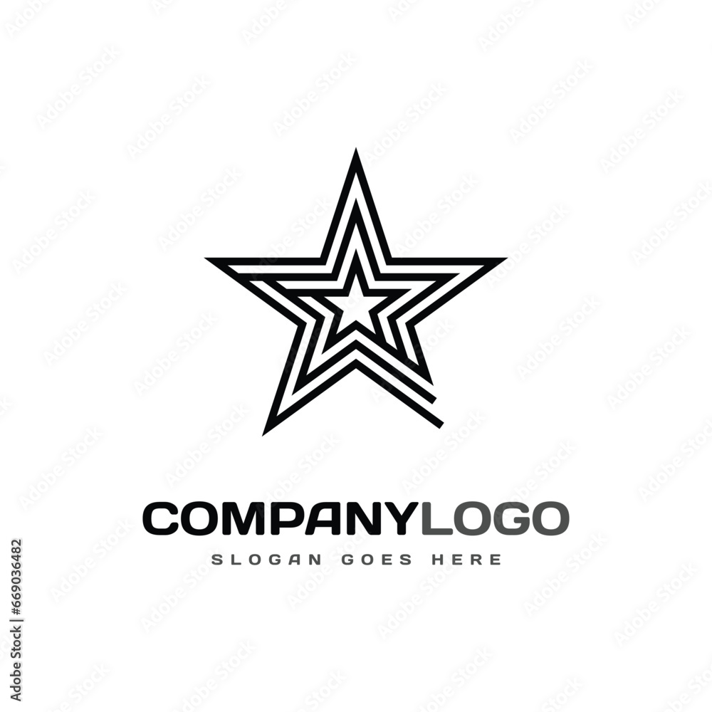 Geometric creative line logo for business company and corporate Geometric creative line logo for business company and corporate