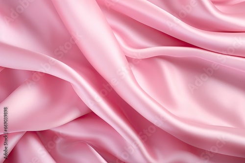 Pink Pageantry: Elegant Smooth Silk Background for Valentine's Day - Perfectly Pink and Romantic