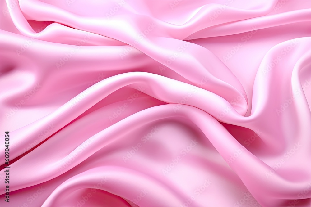 Obraz premium Pink Prestige: Elegant Silk Valentine Day Background in Smooth Pink � Stunning and Serene