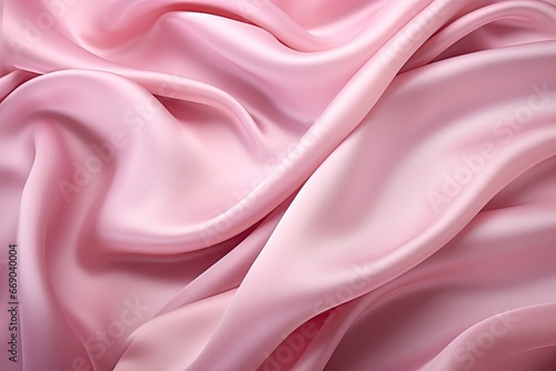 Pink Purity: Valentine's Day Cloth Texture- Smooth Elegant Silk for a Pure Valentine's Day