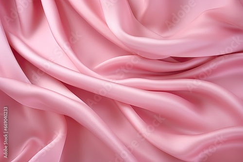 Romance in the Air: Smooth Pink Silk - A Perfect Valentine's Day Background