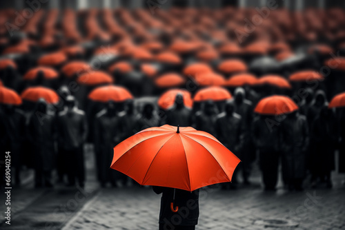 Umbrella, Standing out from the Crowd, Leadership © alisaaa