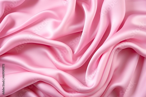 Smooth Elegant Pink Silk Texture as a Luxurious Valentine Day Background