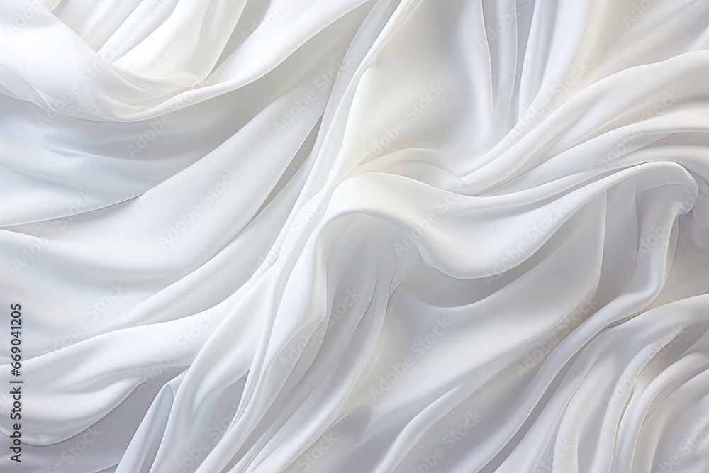 White Satin Background: Exploring Textural Richness in Close-Up Image White Satin Background: Exploring Textural Richness in Close-Up Image