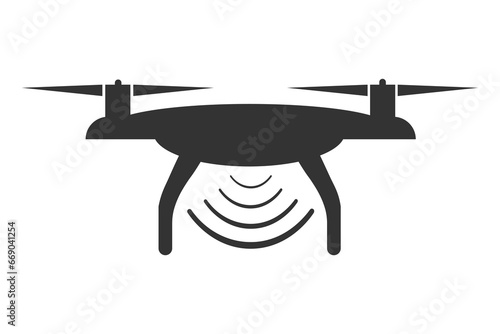 Drone sign icon. Copter symbol vector ilustration.