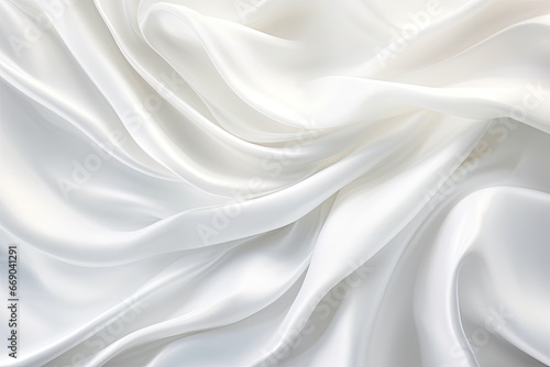 White Satin Fabric: The Graceful Flow as a Soft Background for Versatile Visuals