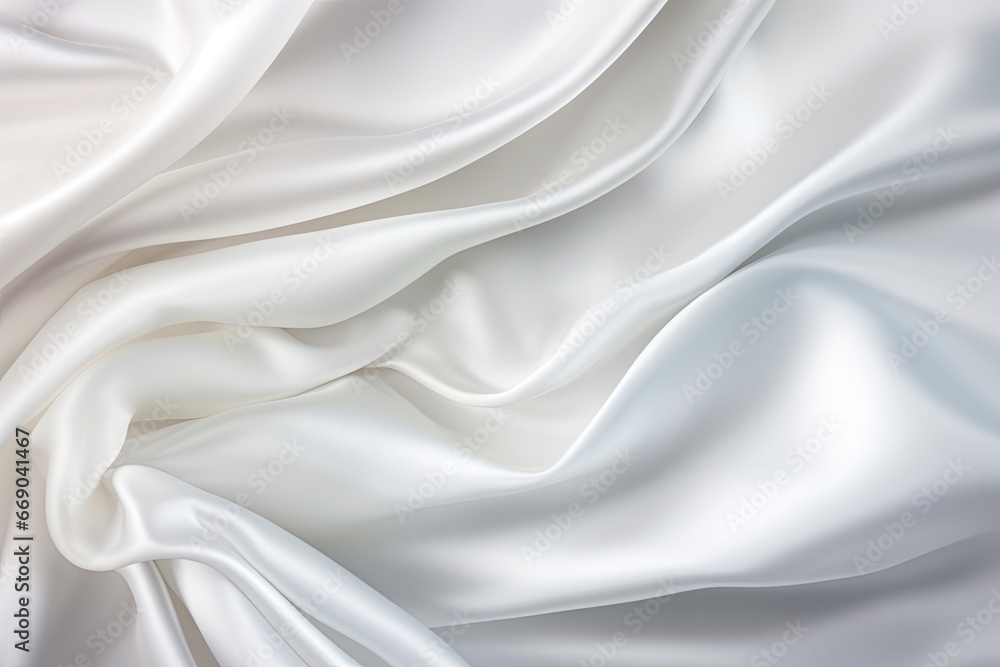 The Luxurious Feel of White Satin Fabric: A Delicate Background for Exquisite Visuals