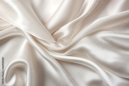 The Luxury of White Satin Fabric: A Sophisticated Background for Elegant Compositions