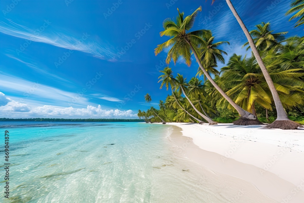 Tropical Paradise Beach: White Sand, Coco Palms - Your Ultimate Travel Dream