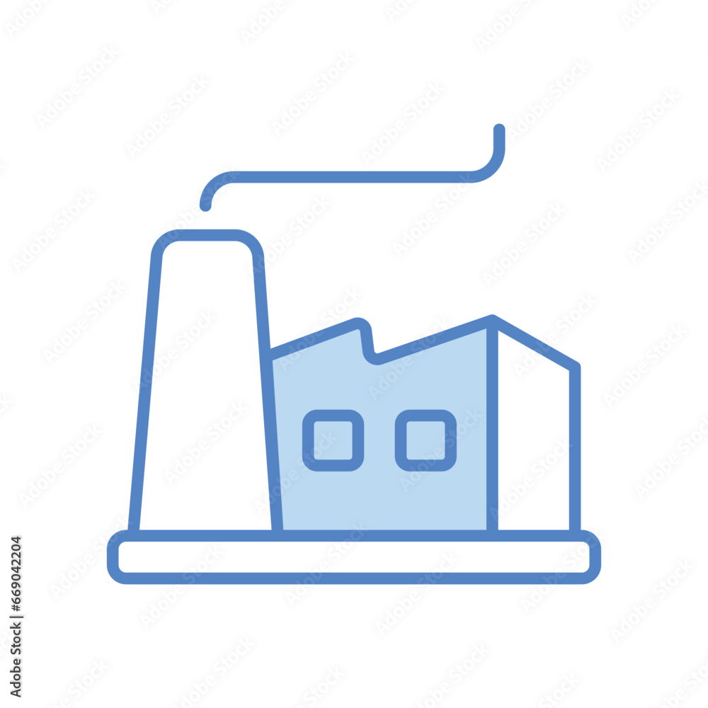 Factory icon isolate white background vector stock illustration Factory icon isolate white background vector stock illustration