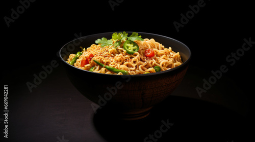 Bowl with Instant Noodles