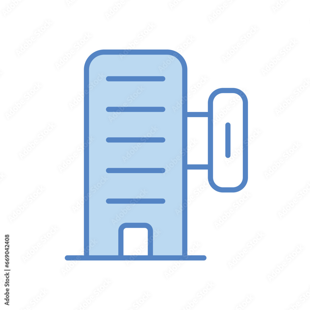 Hotel icon isolate white background vector stock illustration Hotel icon isolate white background vector stock illustration