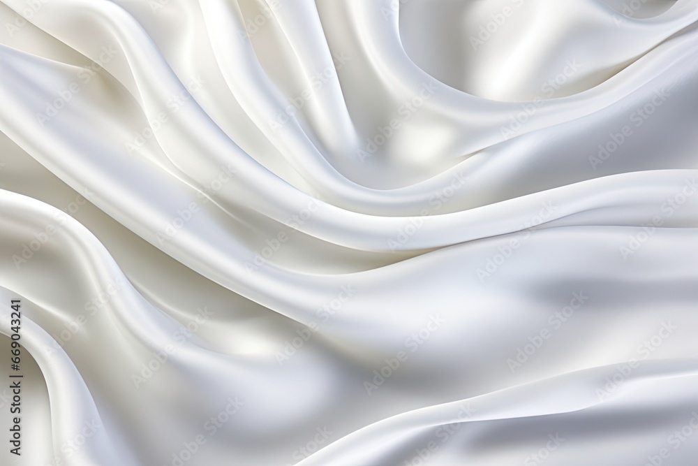 White Waves: Abstract Ripples in Satin Cloth - Ideal Backgrounds for Captivating Designs White Waves: Abstract Ripples in Satin Cloth - Ideal Backgrounds for Captivating Designs