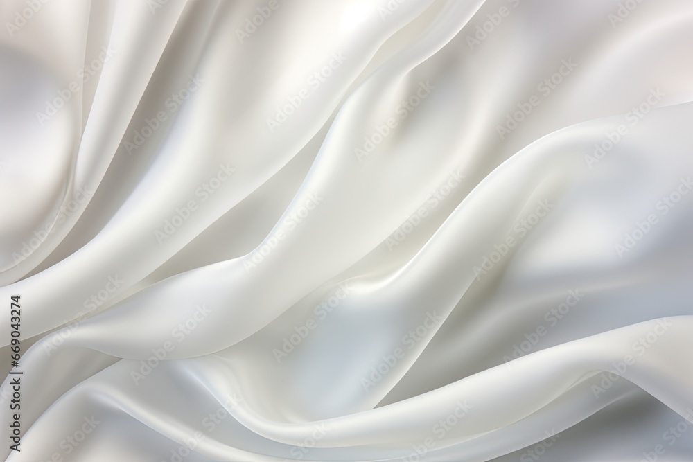 White Whisper: Close-up Satin Fabric, Gentle Background