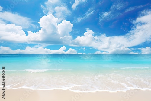 Perfect Background Concept: Wide Panorama of a Beach - Captivating Digital Image