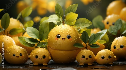 funny lemon background