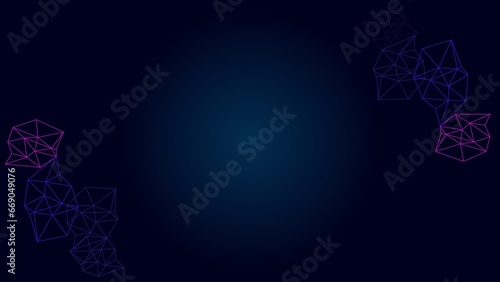 Blue Modern Abstract Futuristic Technology Background - 6