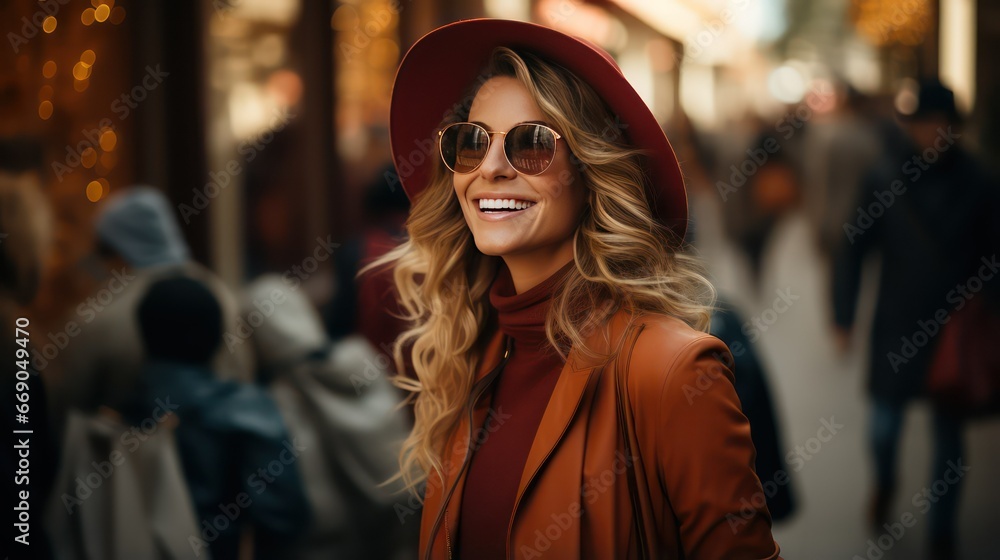 woman in a city woman in a city