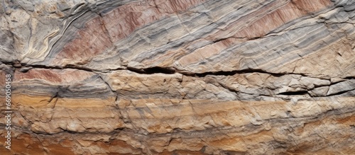 Sedimentary rock formation background