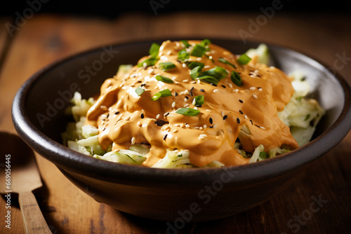 sian cabbage cole slaw with peanut sauce photo