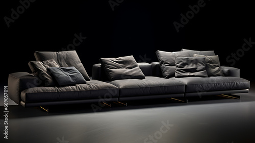 A sofa, Popularity style, minimalist style, cassina, italia style, Modular, with wide armrests, simple style