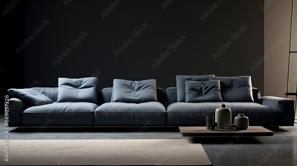 A sofa, Popularity style, minimalist style, cassina, italia style, Modular, with wide armrests, simple style A sofa, Popularity style, minimalist style, cassina, italia style, Modular, with wide armrests, simple style