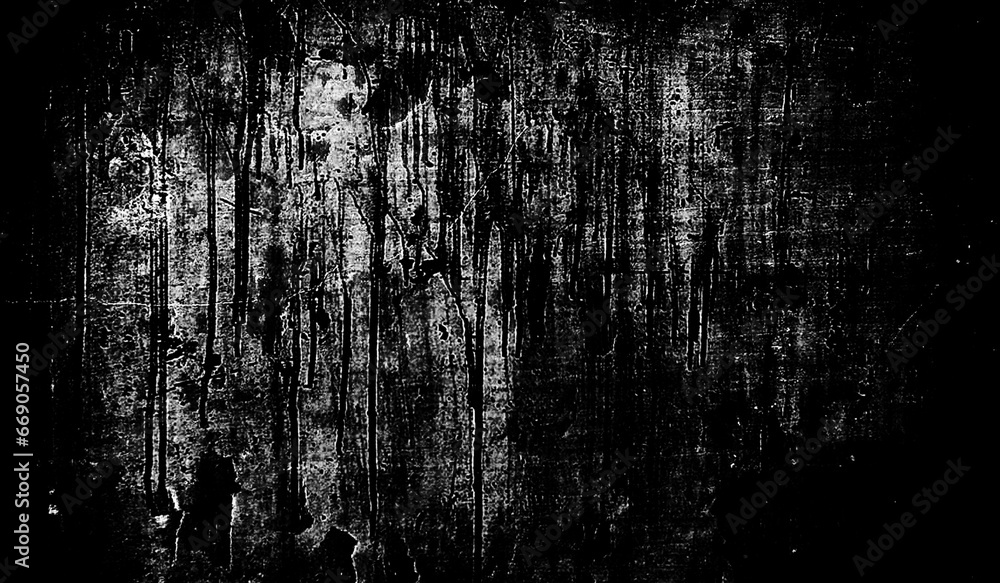 Grunge style black frames overlay on abstract background. Royalty high-quality free stock image of Black grunge texture. Dirty, damaged backdrop. Design for poster, book cover, horror backgrounds