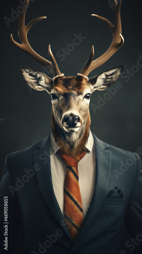 Deer in clothes © franklin