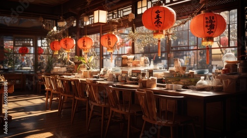 restaurant de ramen japonais traditionnel  cuisine de rue