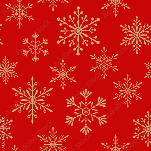 features a festive and elegant pattern gold snowflakes. It is suitable for Christmas and winter-themed designs  such as greeting cards  wrapping paper  and website backgrounds.